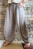 Lalli Damask Classic Tapered Barrel Leg Pant Mocha
